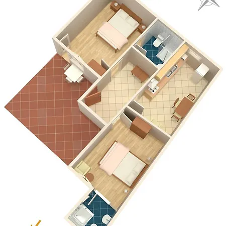 Apartmán Family Friendly Seaside Brodarica, Sibenik - 4833 Brodarica (Sibenik-Knin)